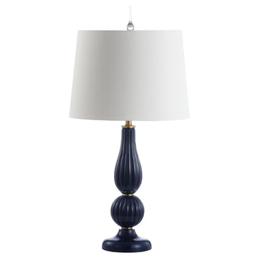 Maddie 28" Glass/Metal LED Table Lamp - JONATHAN Y